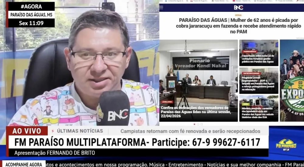 Jornal da FM Paraíso reforça compromisso com a informação e destaca atuação voluntária de apresentador